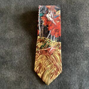 Vintage Reed St. James Necktie Dog Duck Hunting Men's Tie